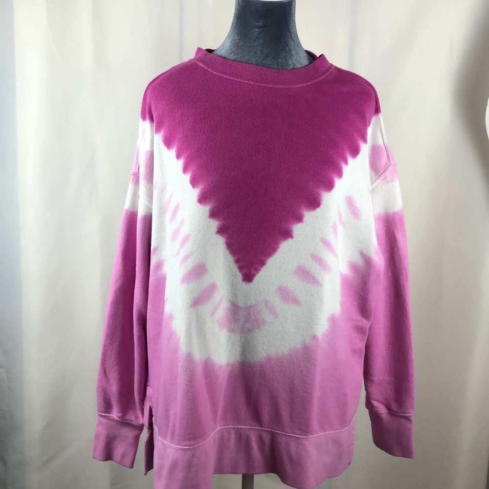 Cabana by Crown and Ivy Lightweight Sweatshirt Dolman Tunic with side slit.